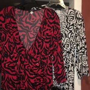 MSK Red and White Blouse “Bundle”